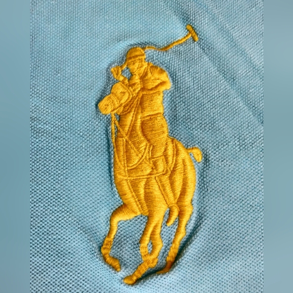 Polo by Ralph Lauren Men's Sky Blue Polo Shirt Sz. L - Picture 3 of 5